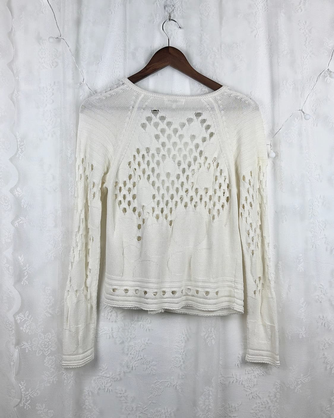 HIROKO BIS white crochet cardigan 상품이미지8