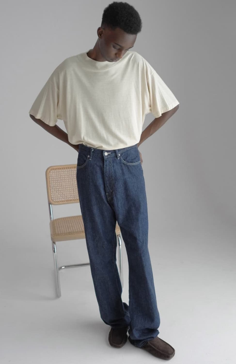 오라리 셀비지 라이트 데님 3사이즈 2벌 일괄 판매 상품이미지2