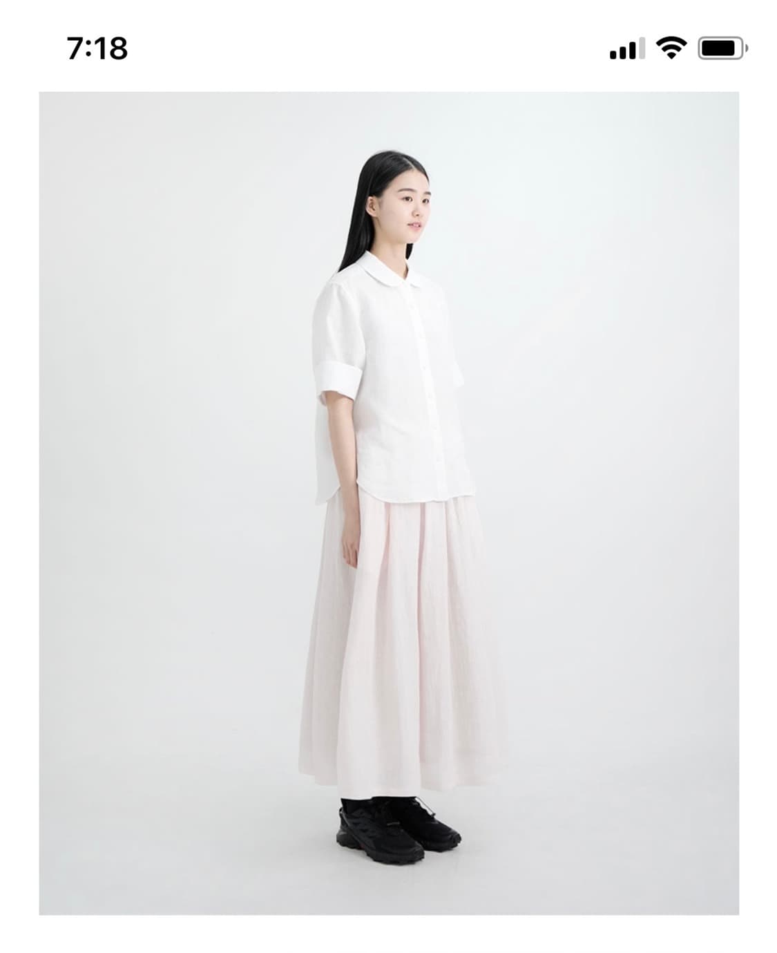 유노이아 린넨 반팔 셔츠 상품이미지1