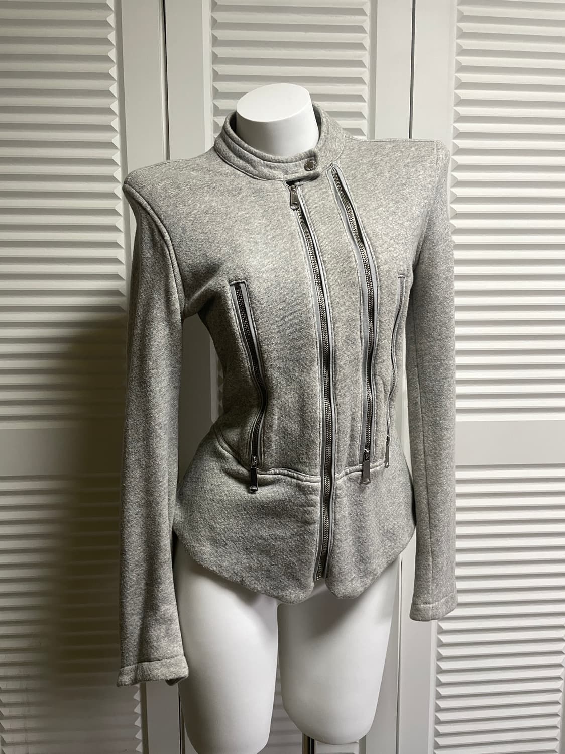 디젤 코튼 져지 자켓 멜란지그레이 S 상품이미지2