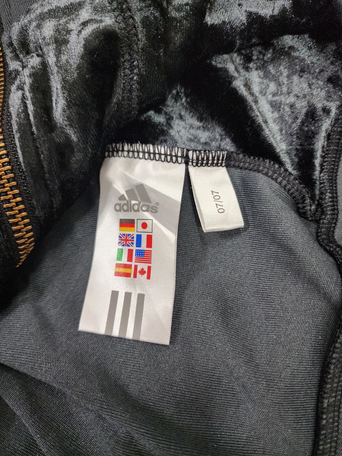 아디다스 일본 벨벳 트랙탑 검골 희귀 져지 상품이미지7