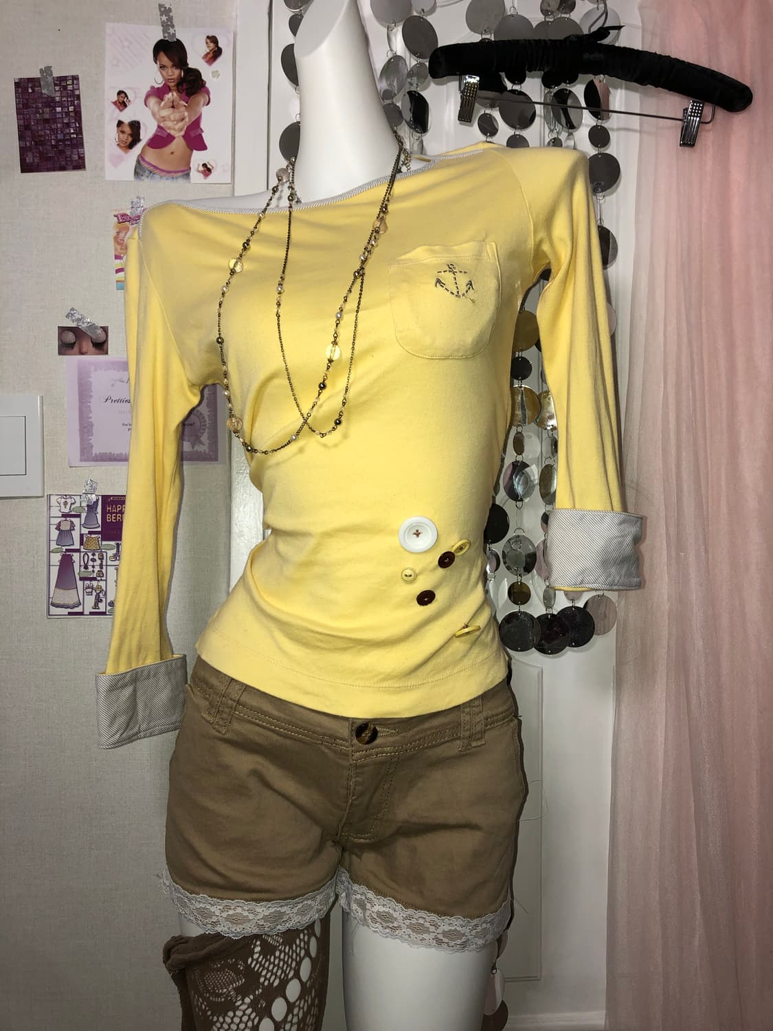baby yellow button top  상품이미지1