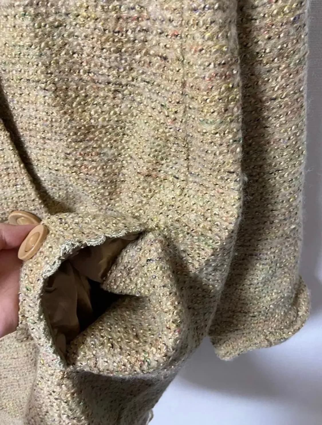 일본 빈티지 모리걸 오네라떼히메 갸루 레이스니트 원피스 자켓 상품이미지3