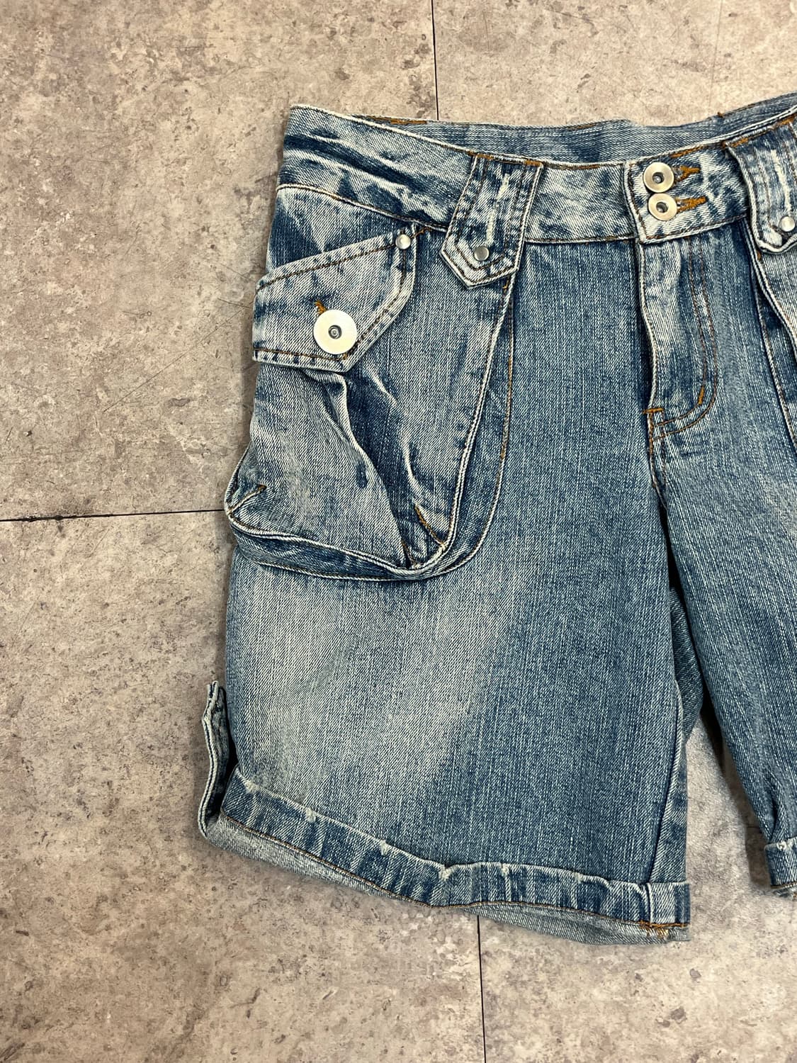 빈티지 데님 하프 팬츠 L #csz3570 상품이미지4