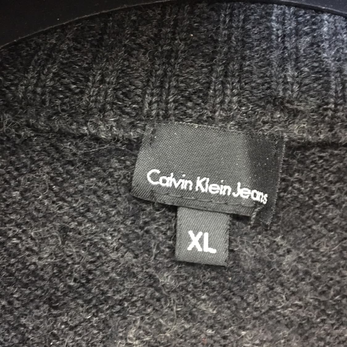 ck 캘빈클라인(국내판) 메리노울100% 하프집업니트 XL 상품이미지6