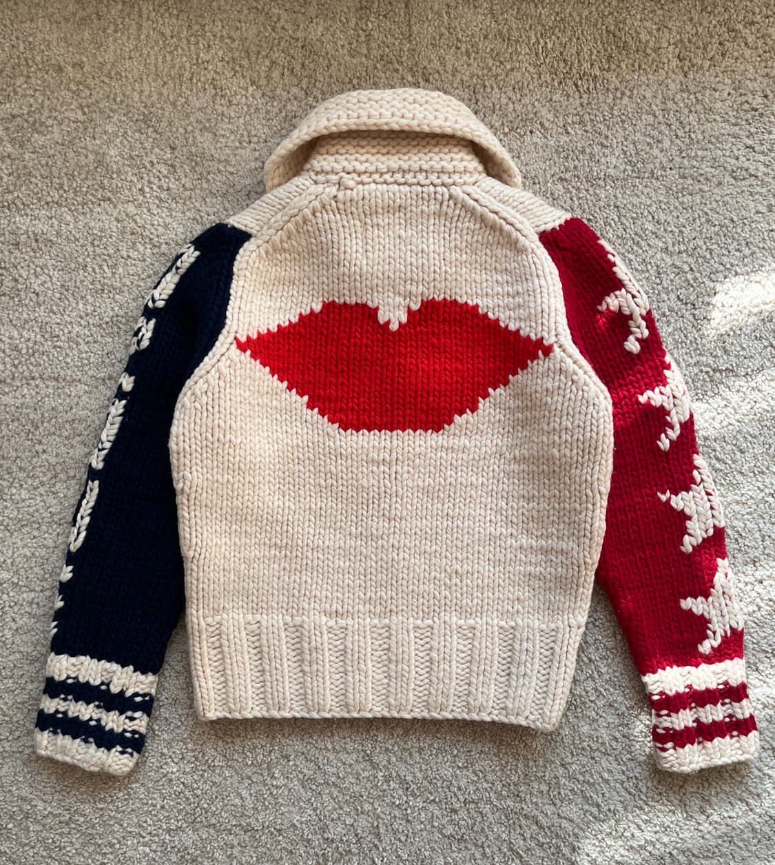 히스테릭 글래머 오존 커뮤니티 아카이브 카우틴 니트 스웨터 자켓 상품이미지3