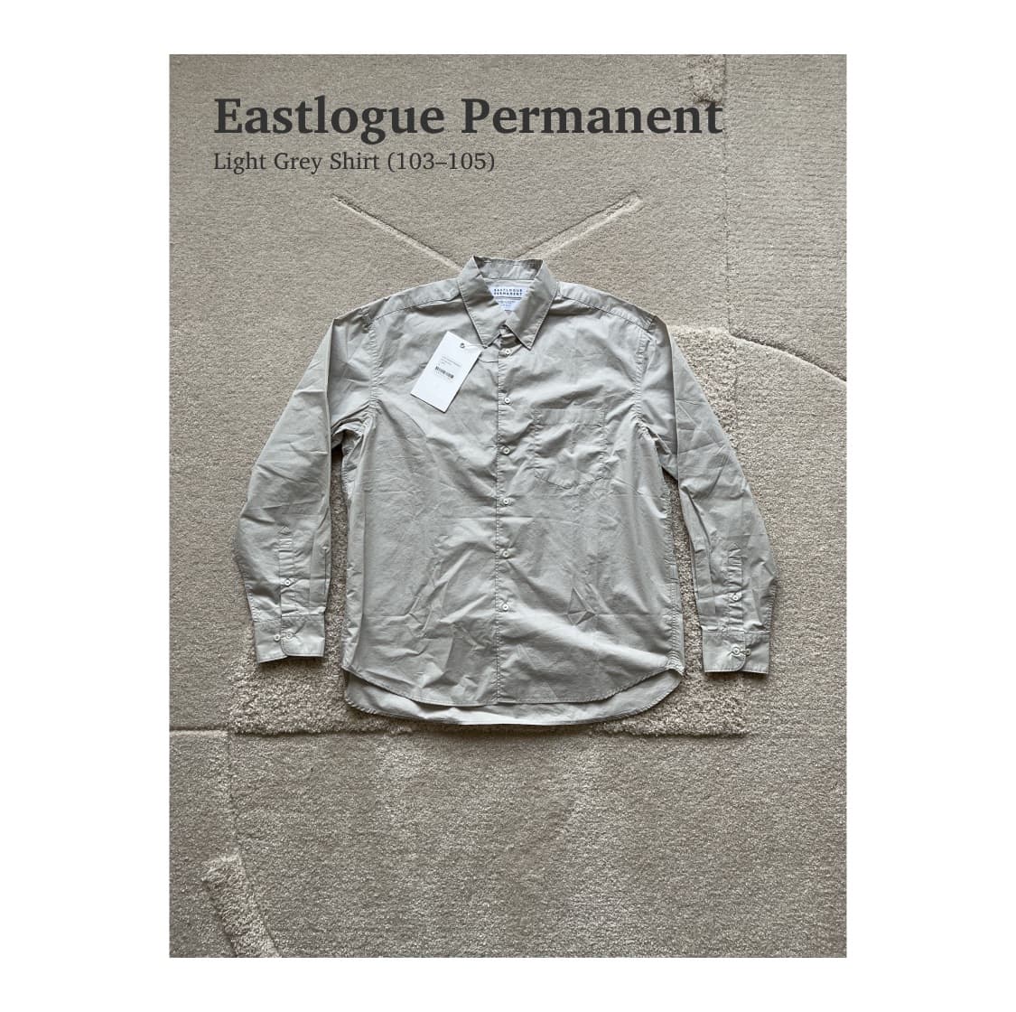 이스트로그 펄머넌트 라이트 그레이 셔츠 (103-105) 상품이미지1