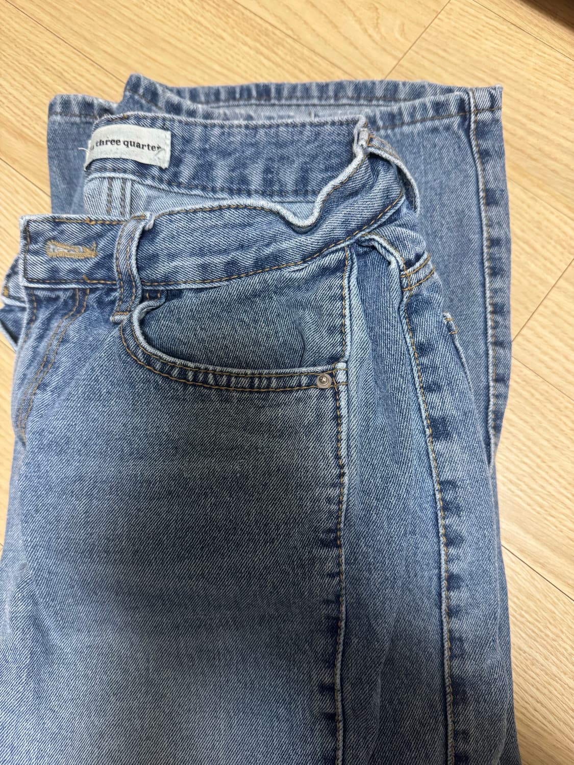 릿킴 폴드 블루진 상품이미지2