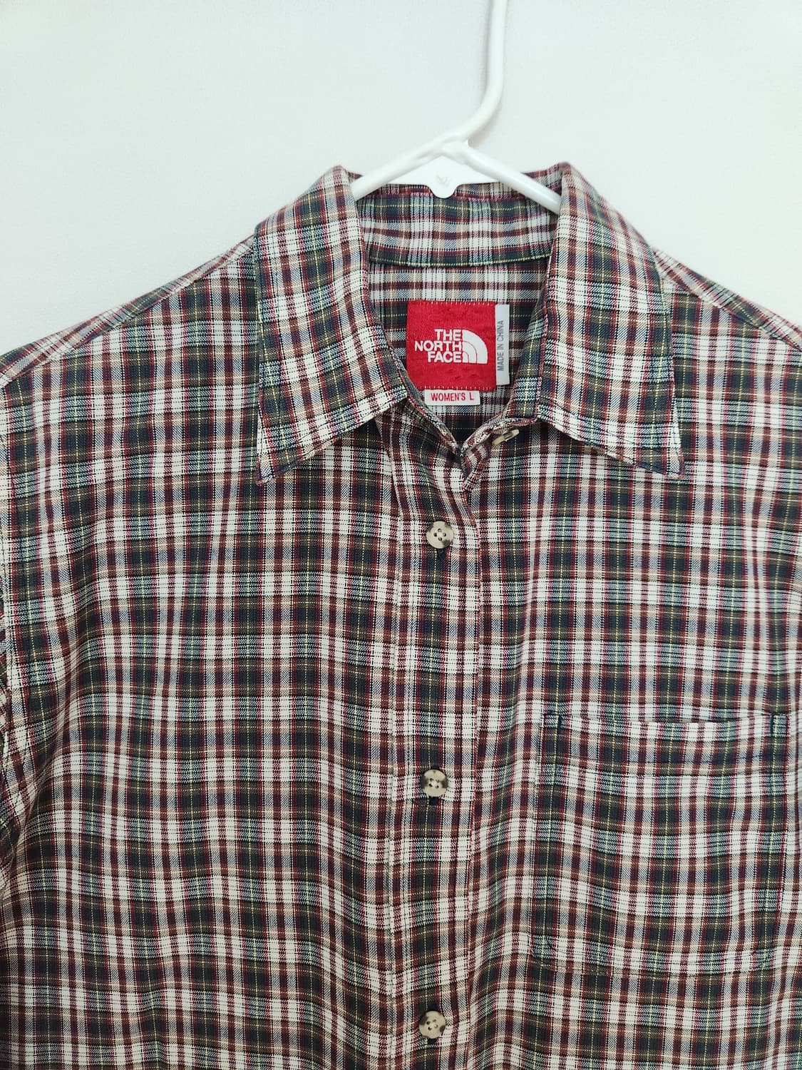 일본 노스페이스 체크 셔츠 L 상품이미지1
