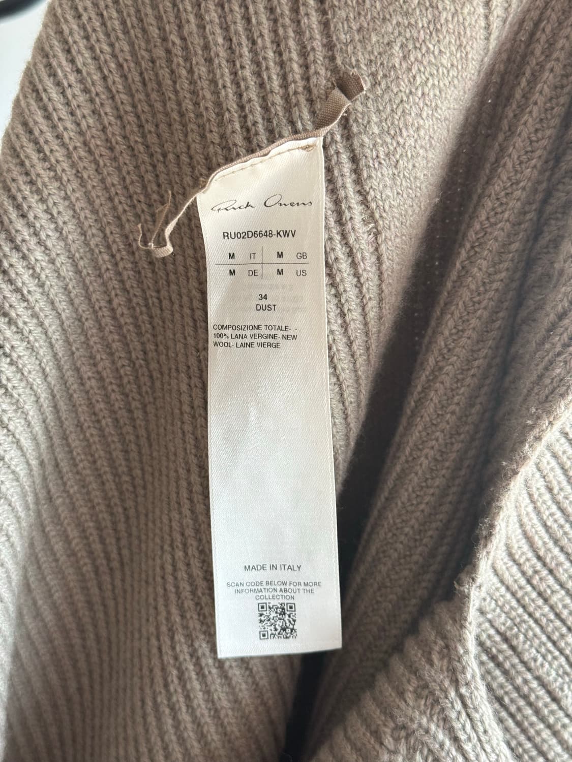 [34] Rick Owens Fisherman Tabard Jumper 상품이미지7