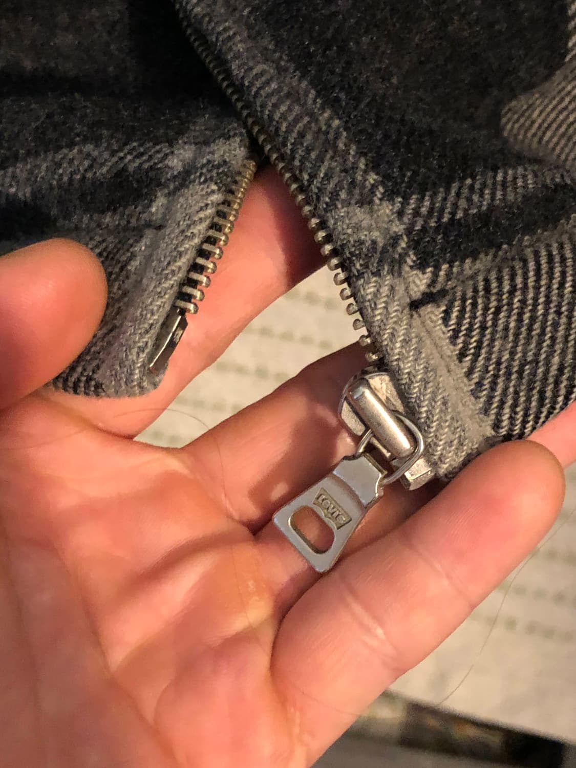 리바이스 체크 패턴 폴리 워크 자켓 L(100) 상품이미지5