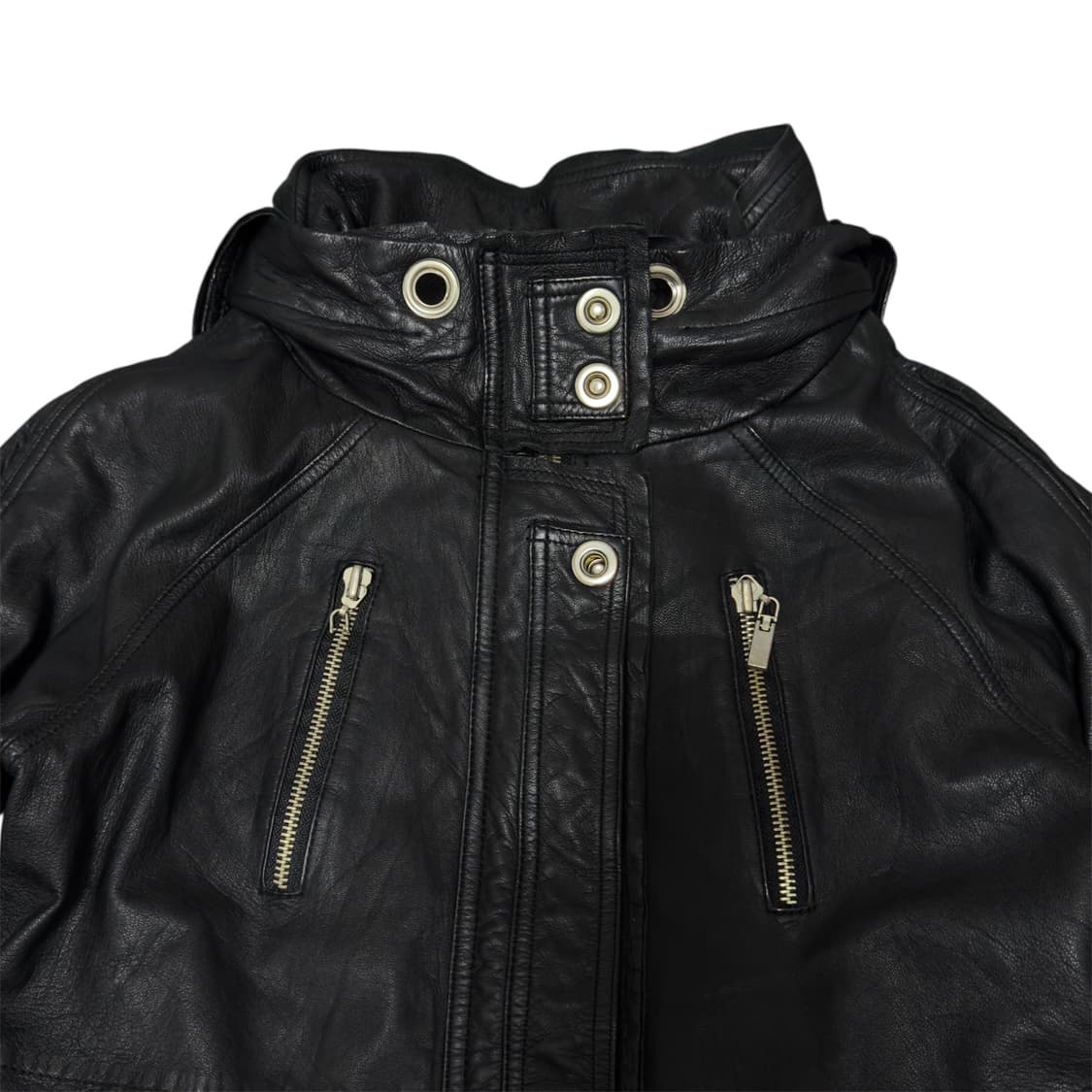 빈티지 터틀넥 양가죽 자켓 상품이미지4