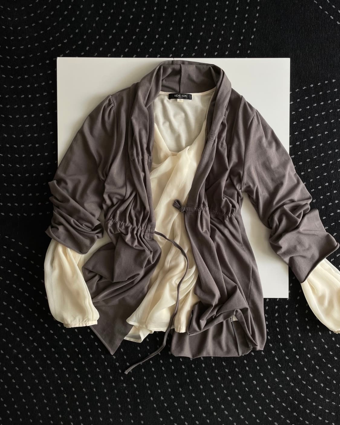 shirring robe cardigan 상품이미지1