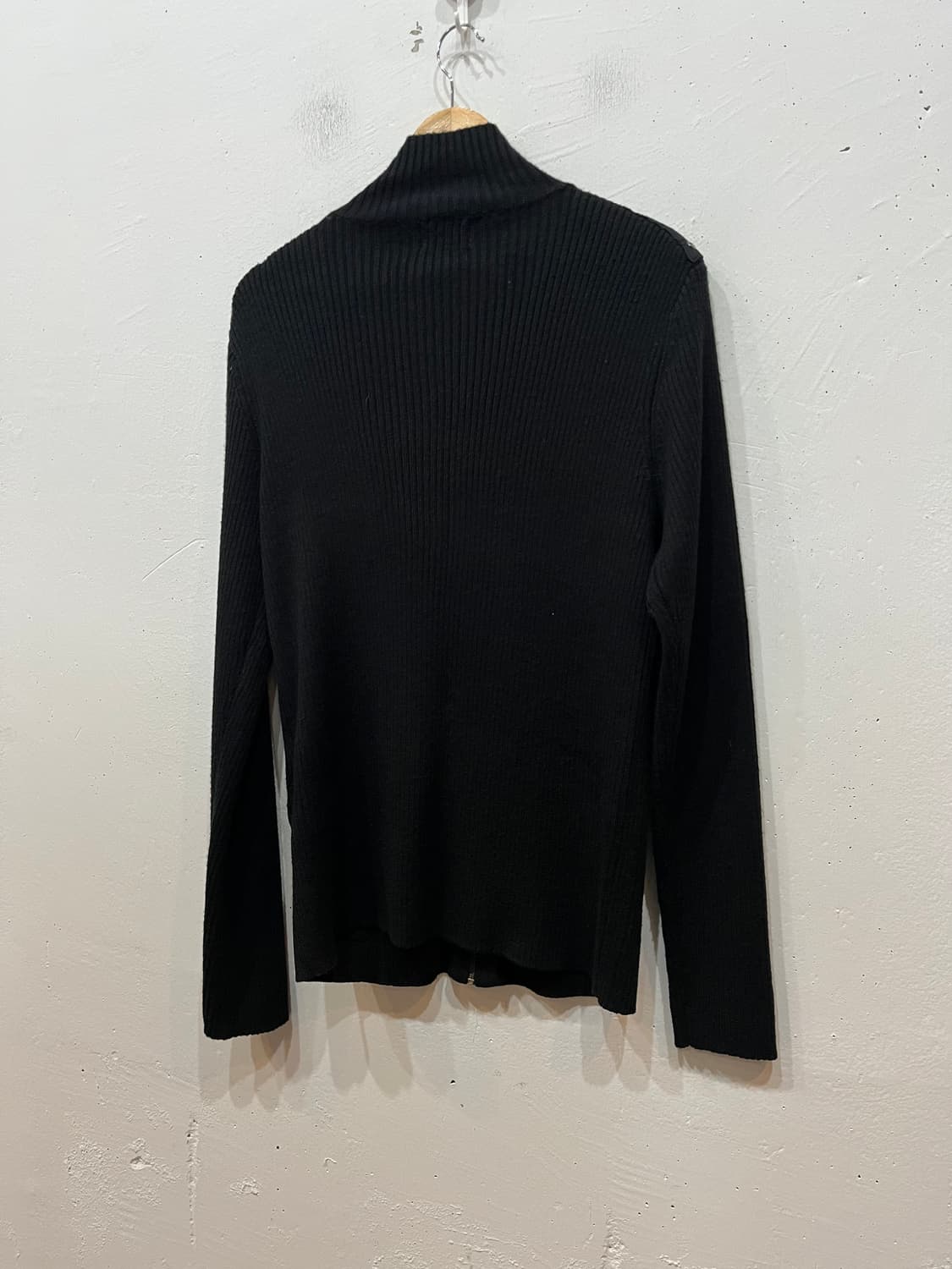 리바이스 DENIZEN 숄더패치 골지 니트집업 블랙 XL 상품이미지2