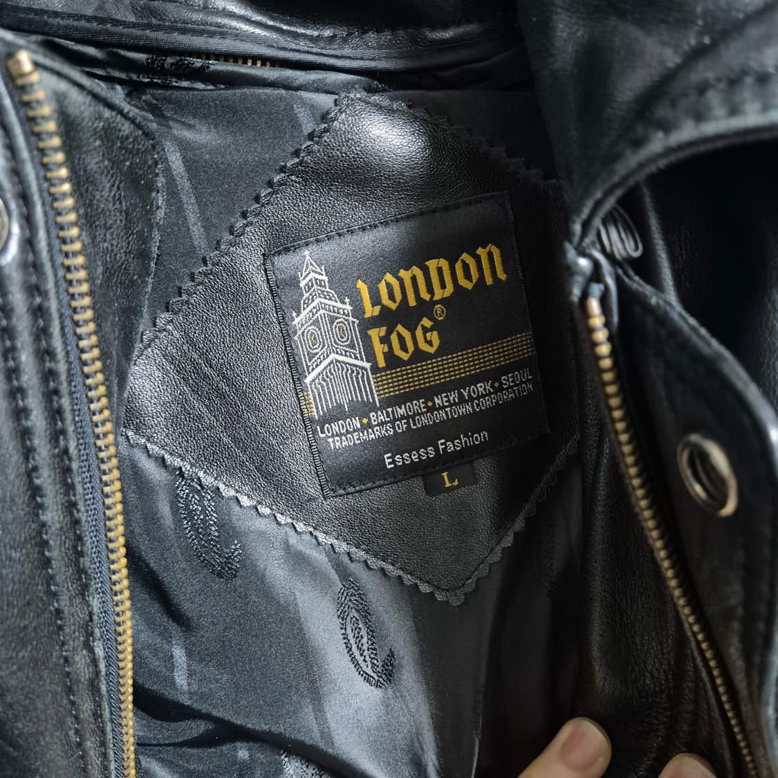 런던포그 양가죽 봄버 상품이미지5