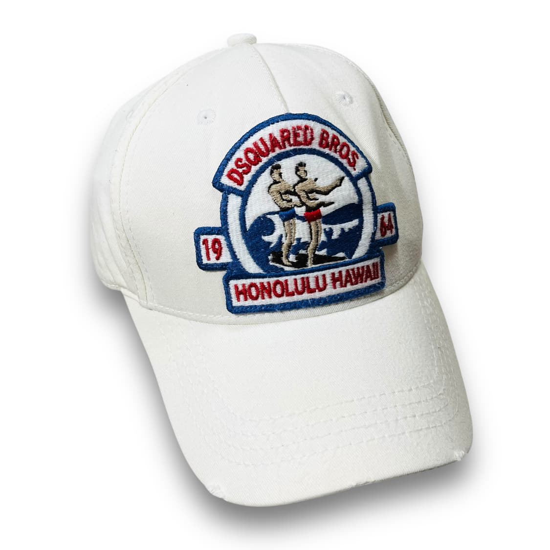 디스퀘어드2 하와이 서퍼맨 빈티지 화이트 볼캡 상품이미지3