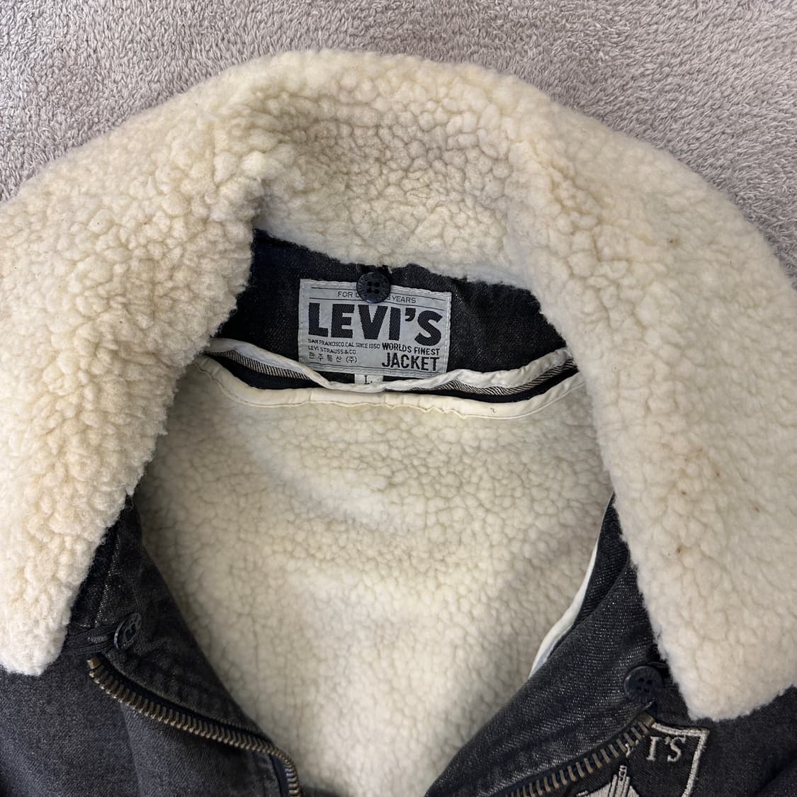 리바이스 블랙 데님 쉐르파 자켓 상품이미지2