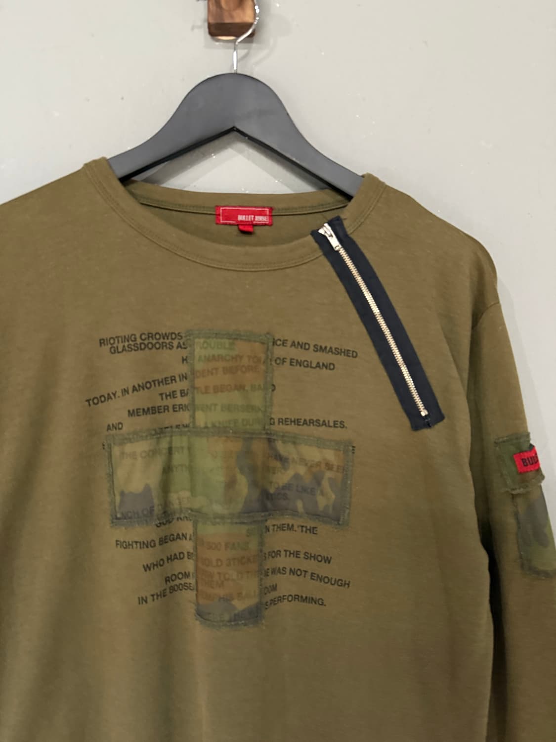 camo pattern cross point long sleeve 상품이미지6