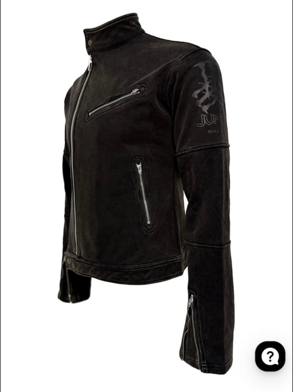 [b.access] Washed Black Moti Zip Jacket 상품이미지3