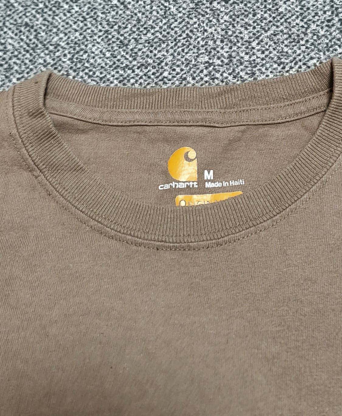 칼하트 K87 다크브라운 포켓 반팔티 M 상품이미지5