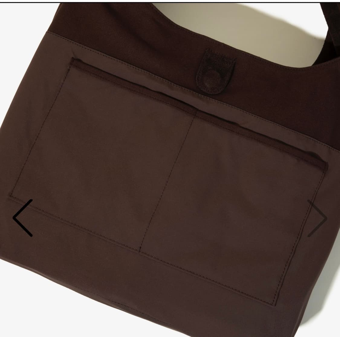 마지언타이틀 스웨이드 토트백 브라운 상품이미지6