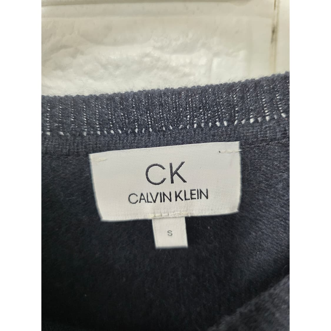 택포) 한섬 CK 캘빈클라인 캐시미어 니트 블랙 S 상품이미지2