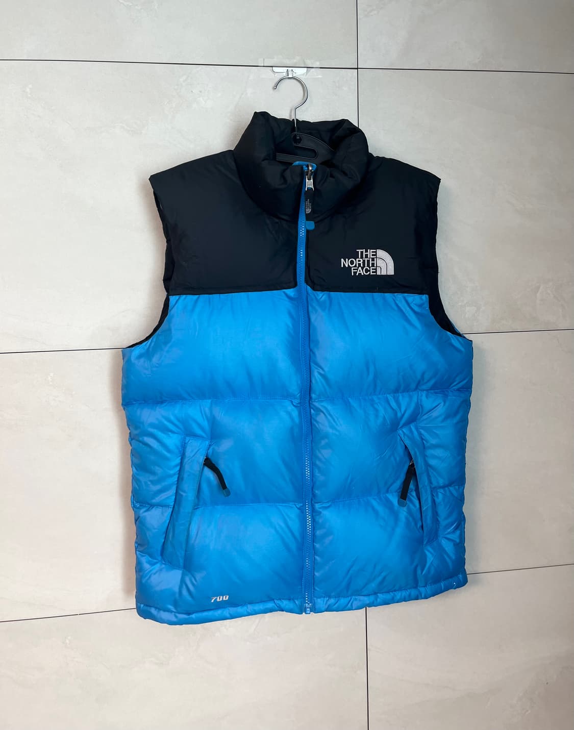 노스페이스 700 눕시 패딩 조끼 베스트 블루 [90] 상품이미지2