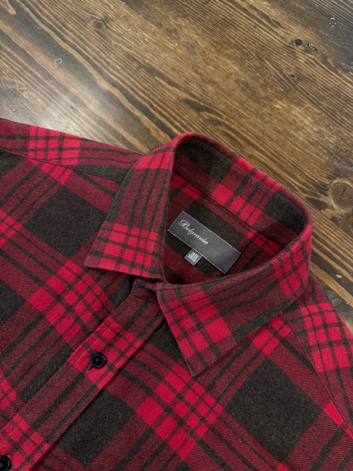 벨그라비아 플란넬 셔츠 슬림100 상품이미지9