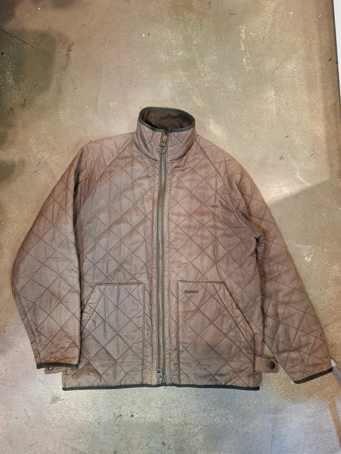 바버 폴라퀼트 쇼트 자켓  상품이미지1