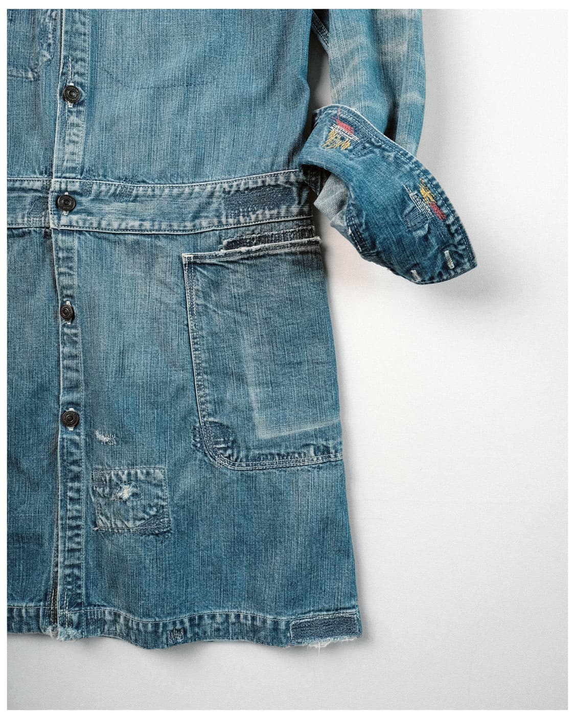 캐피탈 올드 라벨 커스텀 데님 코트 1사이즈 상품이미지5