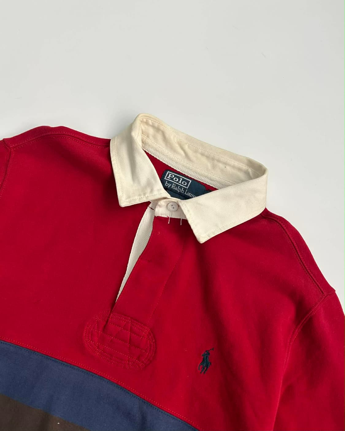 [L] 폴로 랄프로렌 럭비 셔츠 카라넥 슬리브 상품이미지6