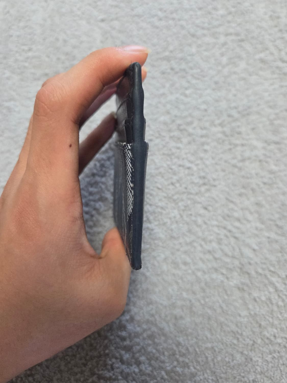 [정품] 디올 다이아몬드 카드지갑 네이비 상품이미지5