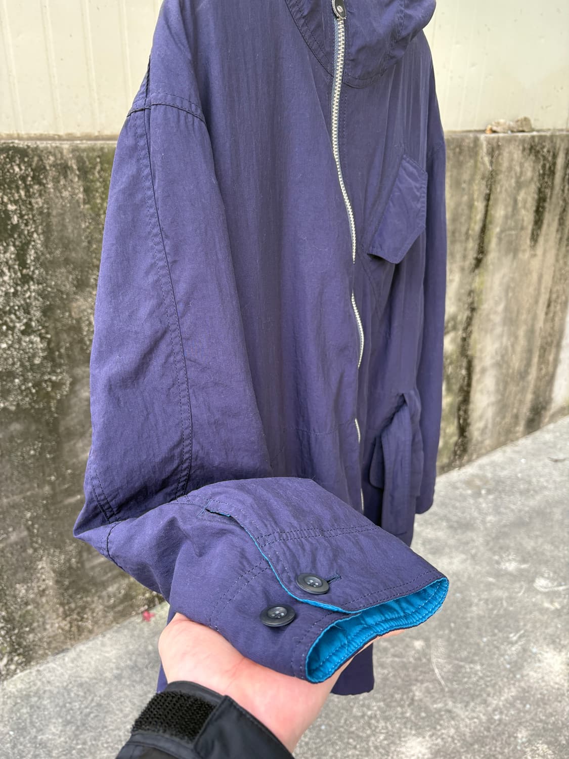 90‘s 타케오키쿠치 아카이브 비대칭 벨티드 자켓 상품이미지5