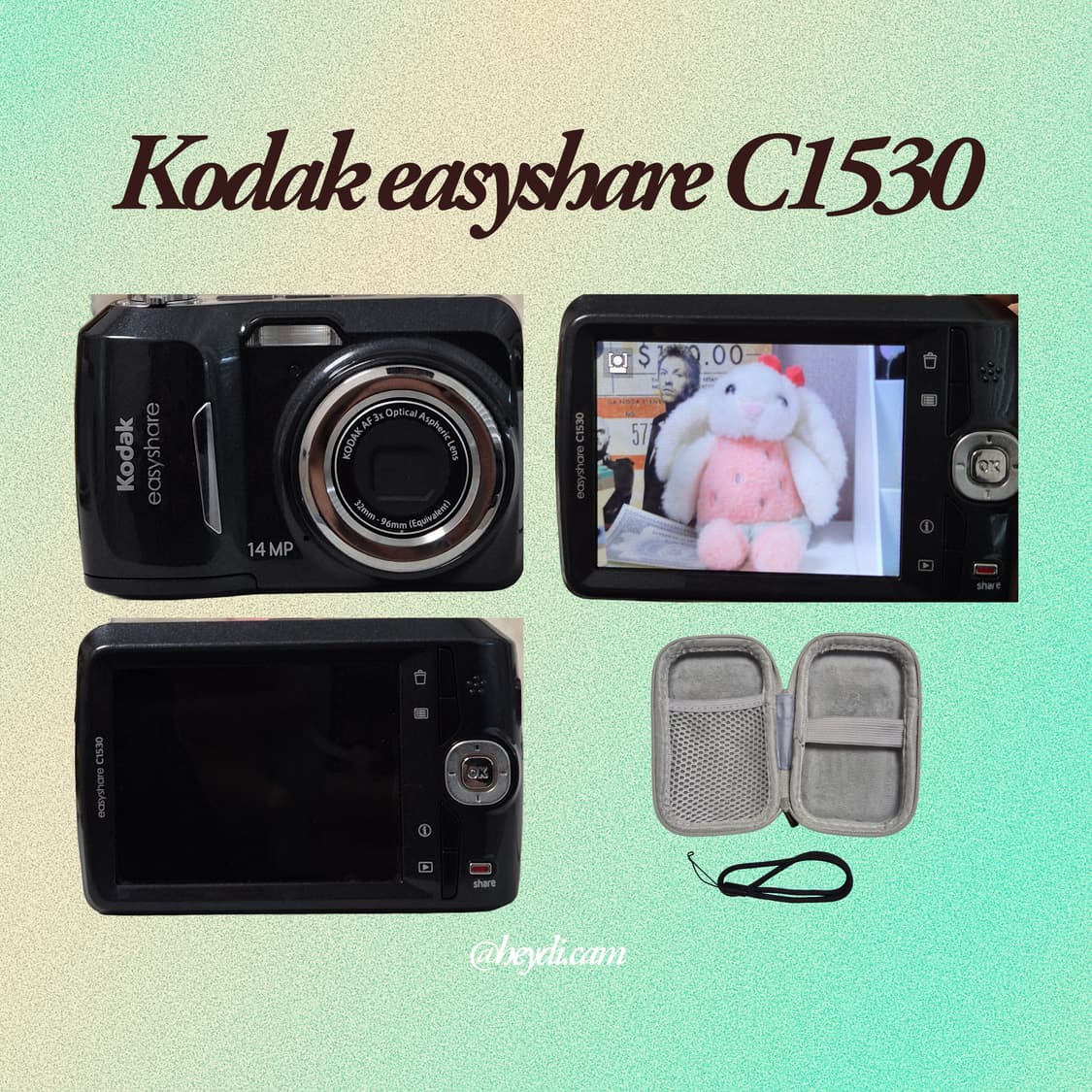 (키키 디카) Kodak easyshare C1530 블랙2 상품이미지2