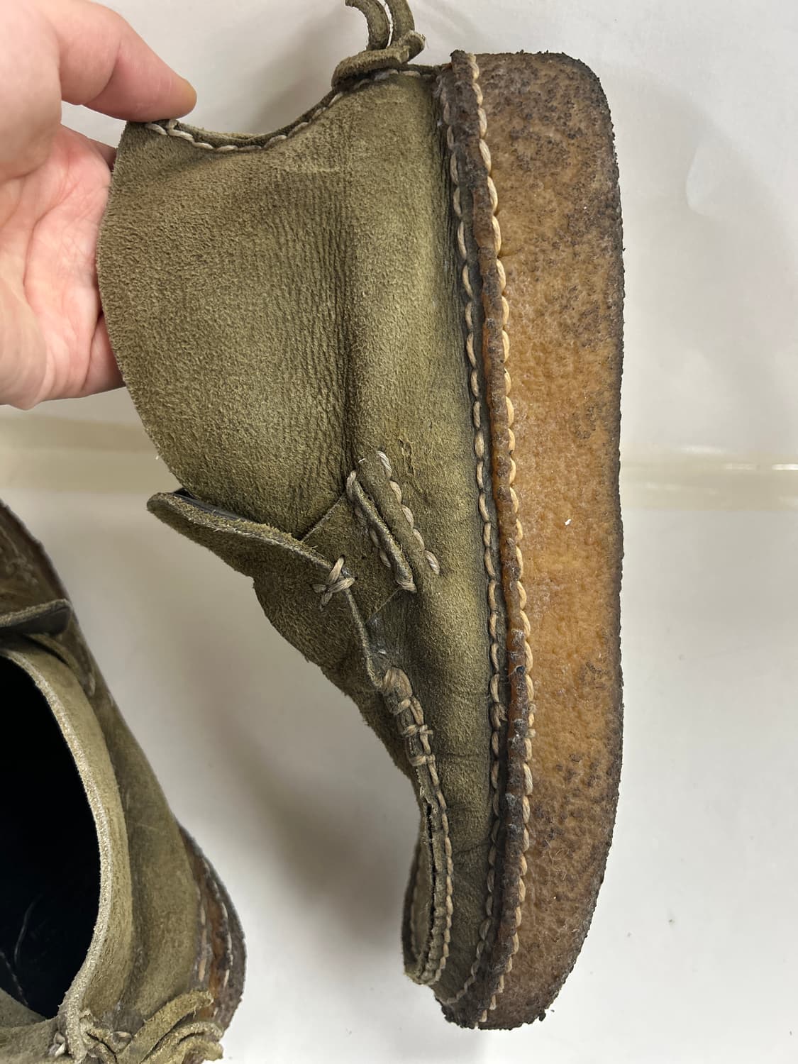 VISVIM 올드비즈빔 올리브 스웨이드 스키너드 더블링 크레페솔 모카신부 상품이미지8