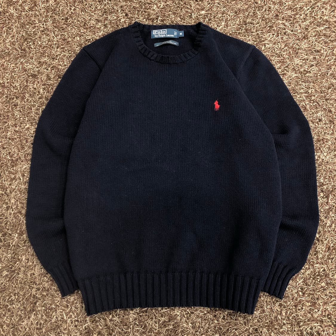 폴로 랄프로렌 네이비 코튼 니트 상품이미지2