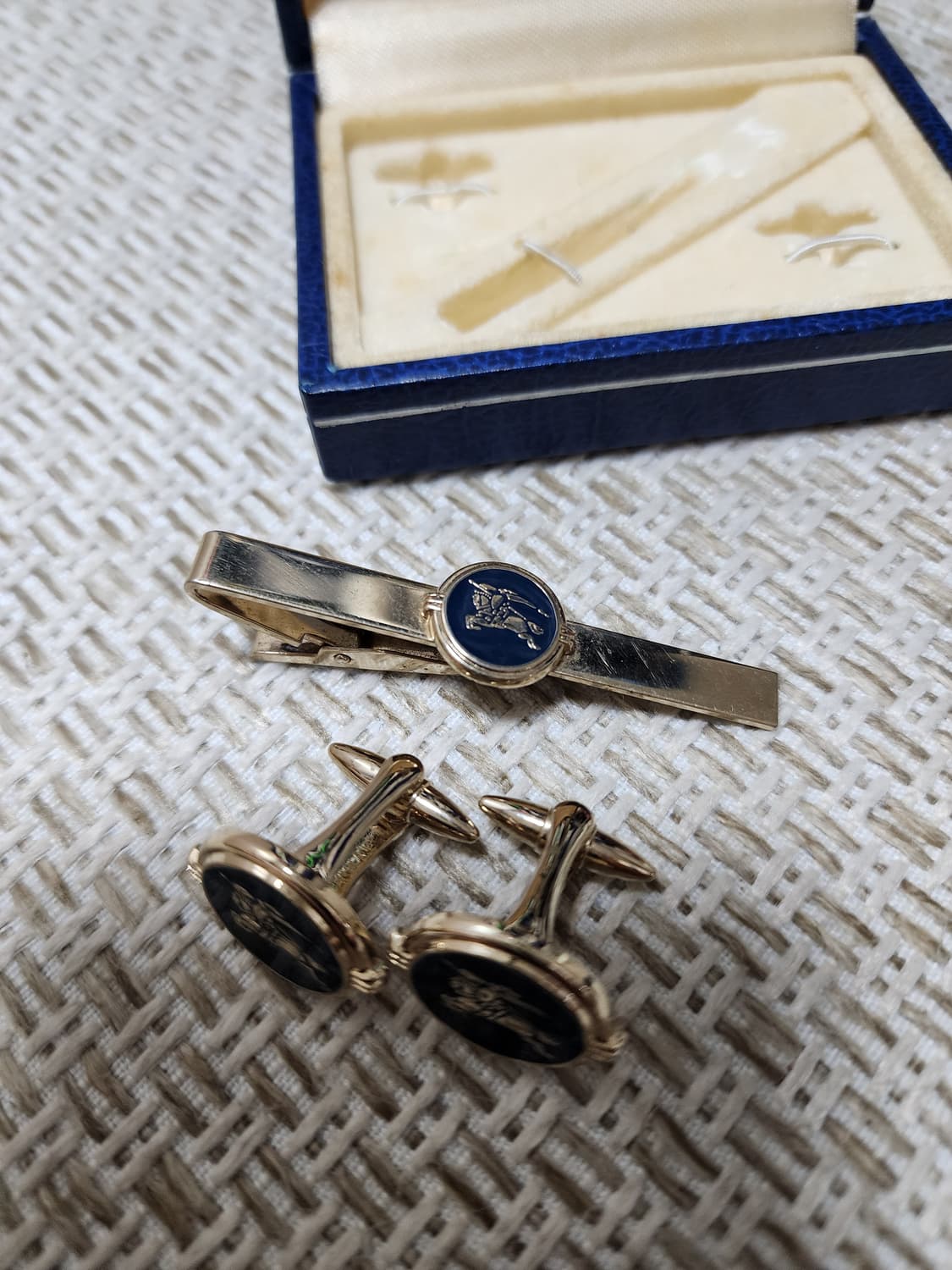 버버리 Burberry 빈티지  커프스 넥타이핀 세트  상품이미지4