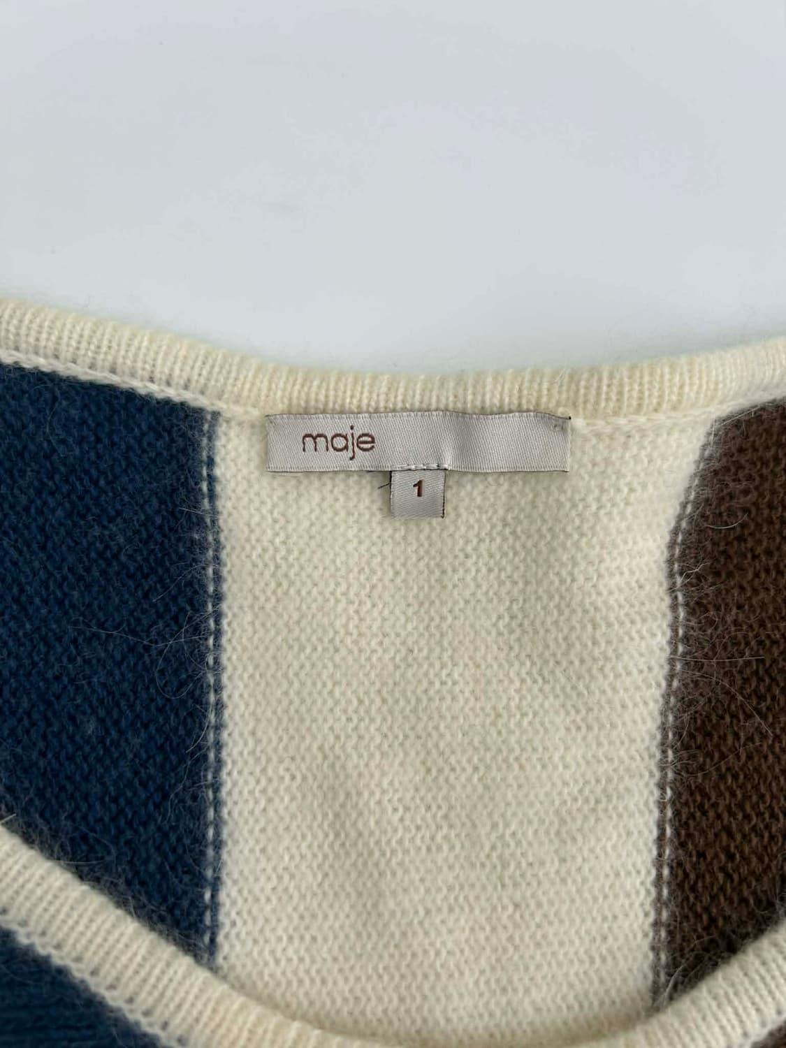 [1]Maje 마쥬 캐시미어 100% 스트라이프 니트 상품이미지4