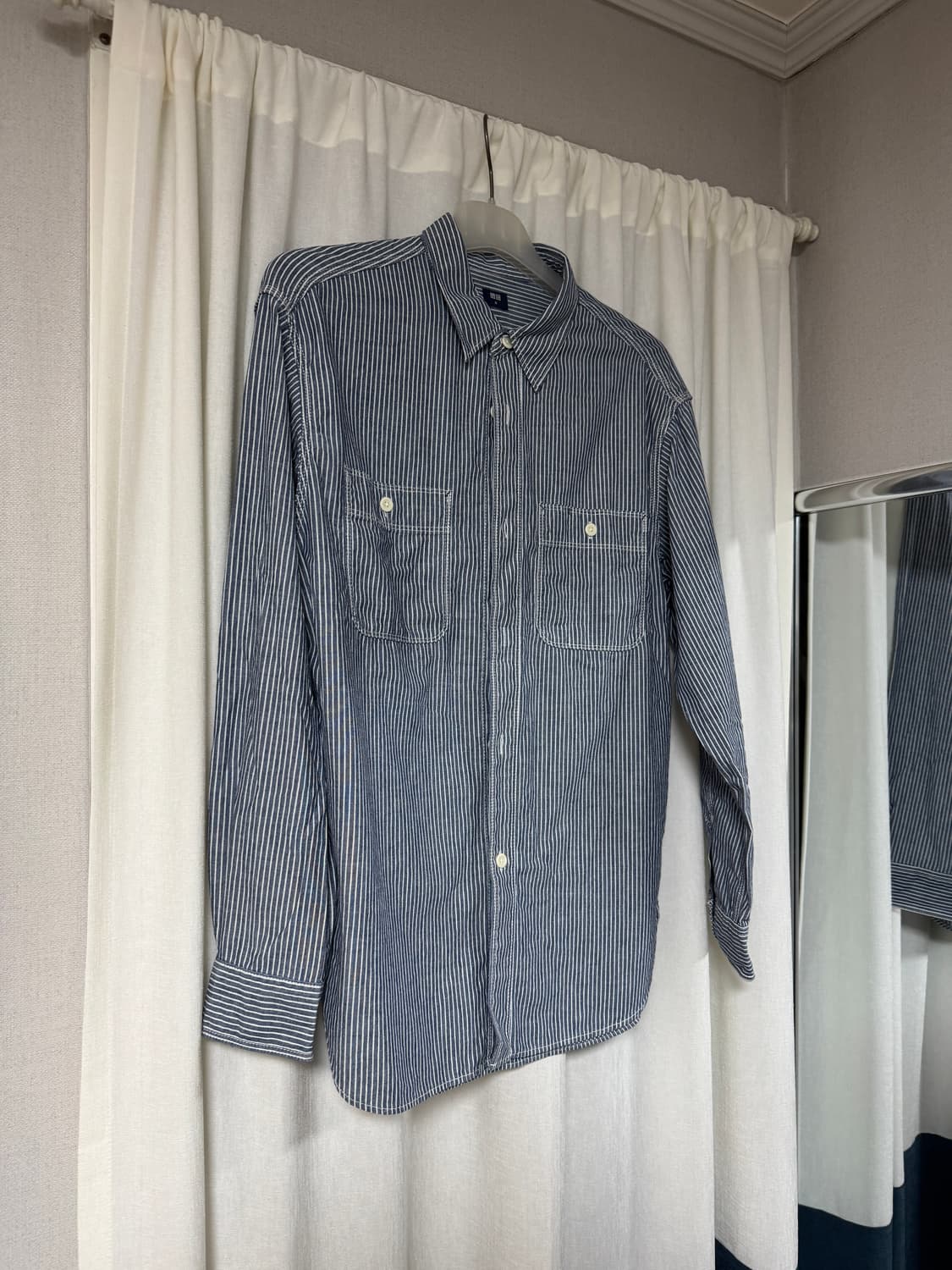 유니클로 히코리 워크셔츠 남성용  상품이미지1