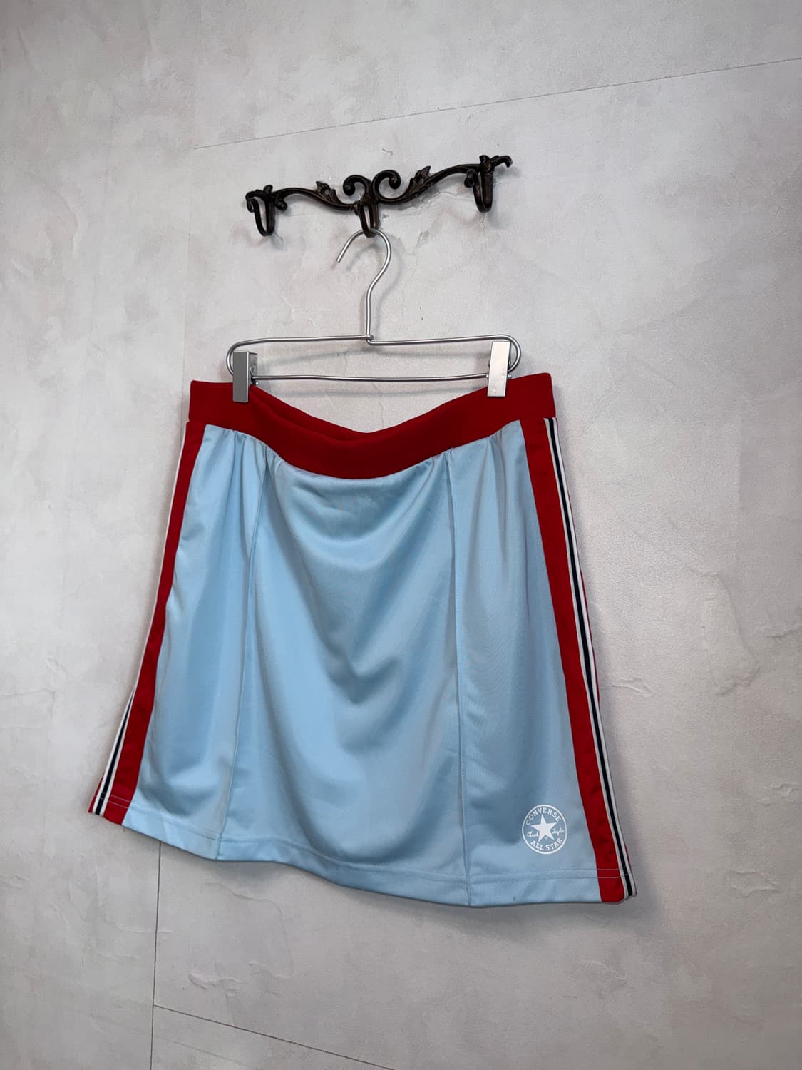 Converse blue red sporty track skirt 상품이미지2