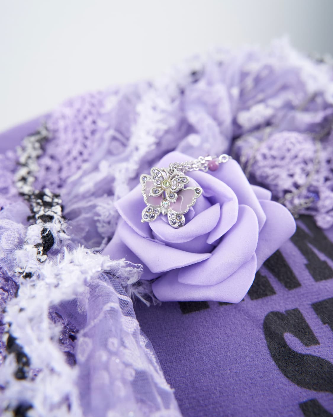 Anna sui 이중 레이어드 드롭 큐빅 목걸이 상품이미지1