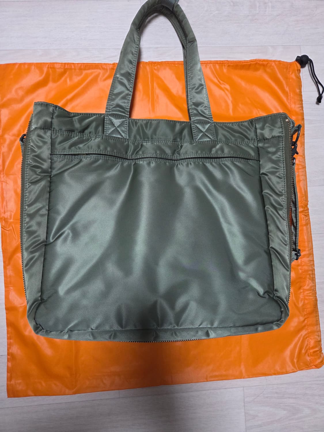 신형 포터 탱커 투웨이 토트백 세이지그린 상품이미지2