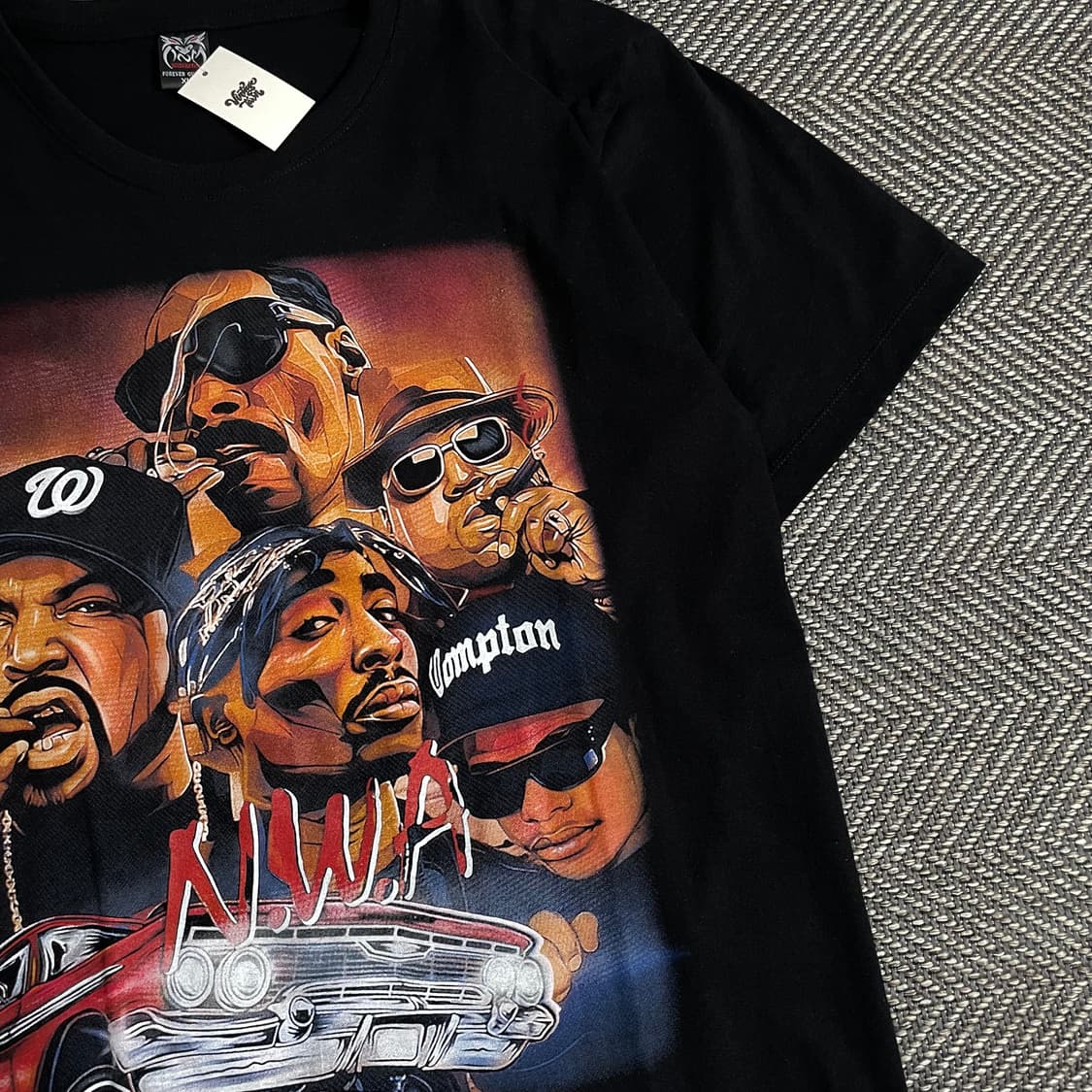 빈티지 투팍 힙합 프린팅 티셔츠o 2846 상품이미지2