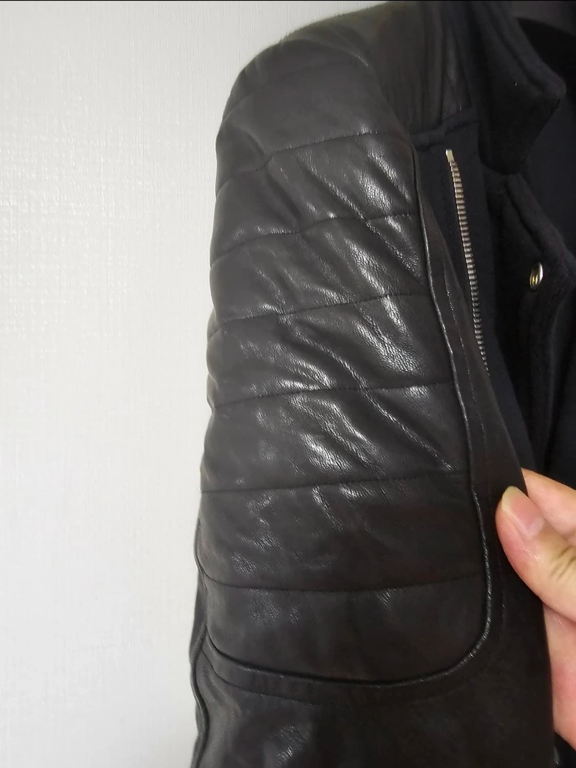 발망 11주년 레더 슬리브 가죽쟈켓(M/95/고가모델) 상품이미지5