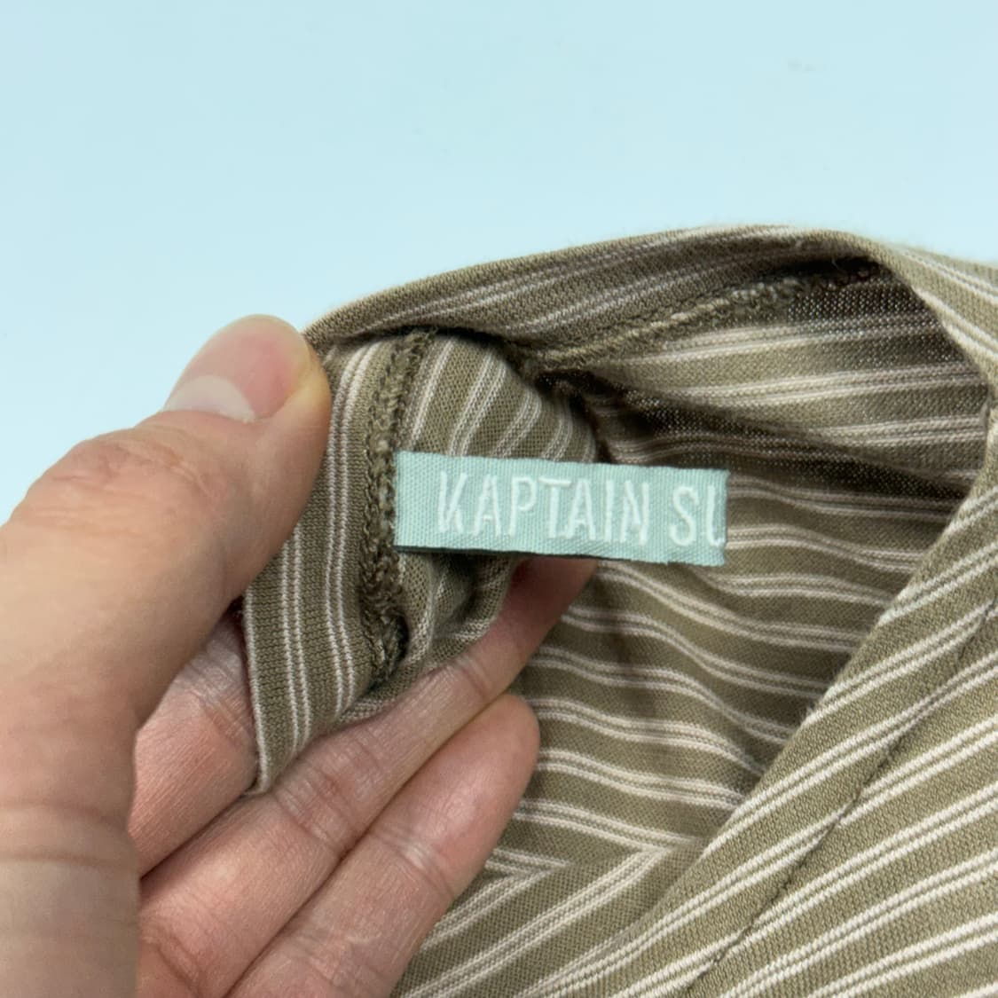 (100) 캡틴선샤인 하드트위스트 보더 보트넥 티셔츠 상품이미지5