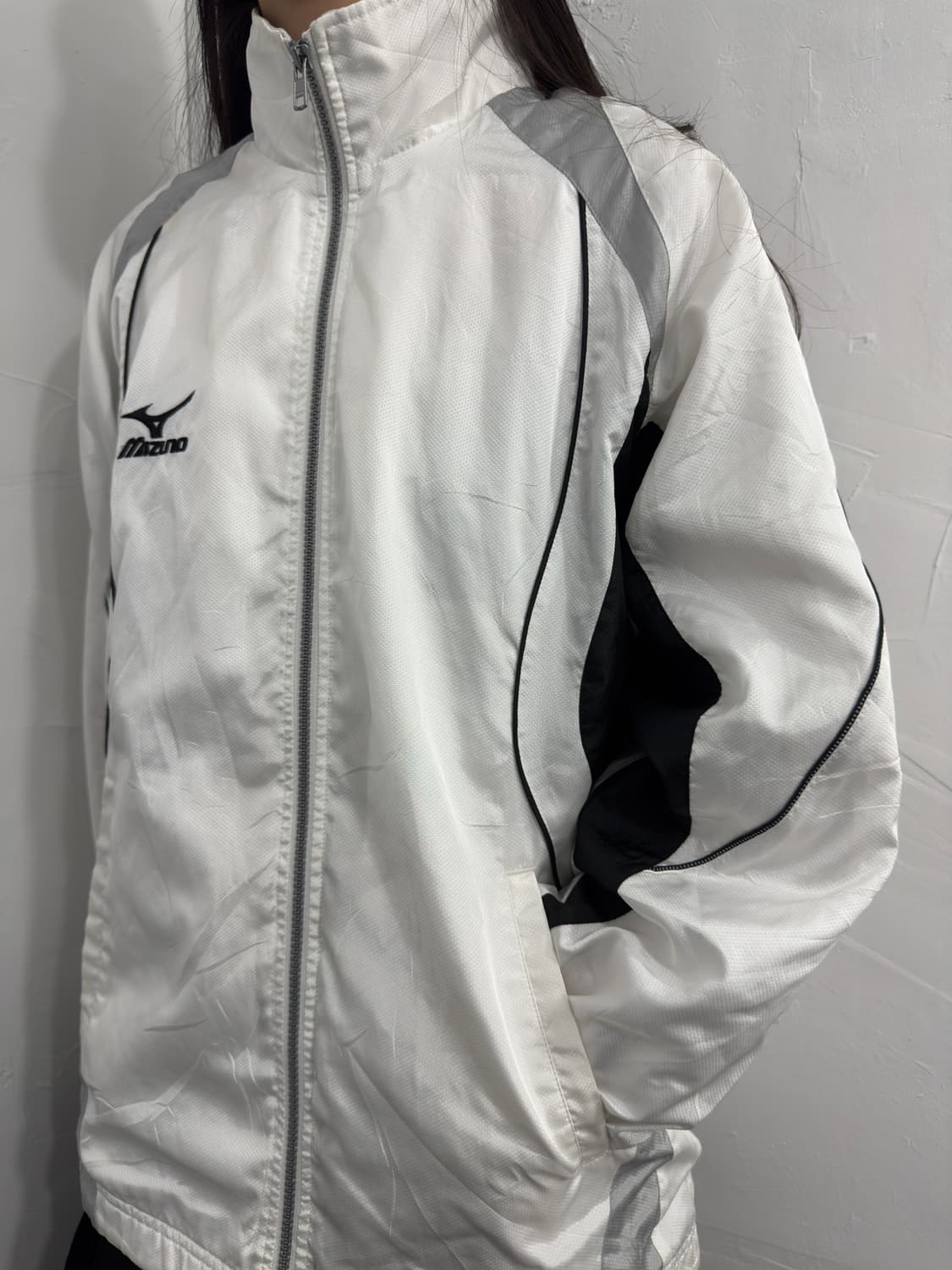 mizuno white hood jacket 상품이미지4