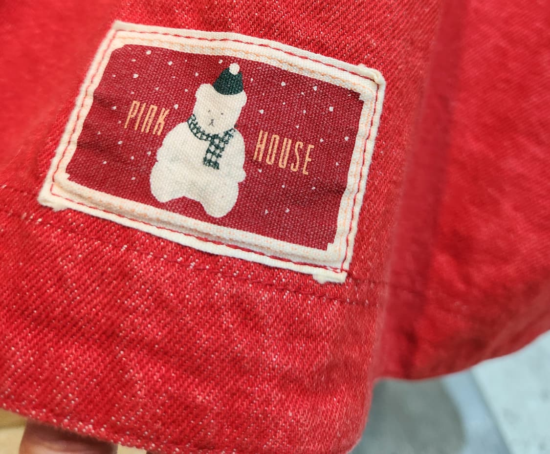 제펜 pink house 핑크 하우스 데님 빈티지 원피스 상품이미지6