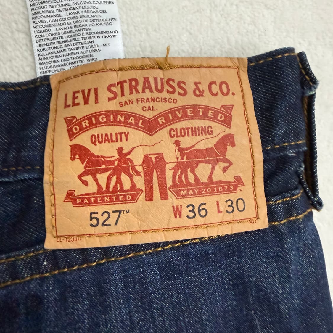 W36L30 리바이스 527 데님팬츠 0312T 상품이미지3
