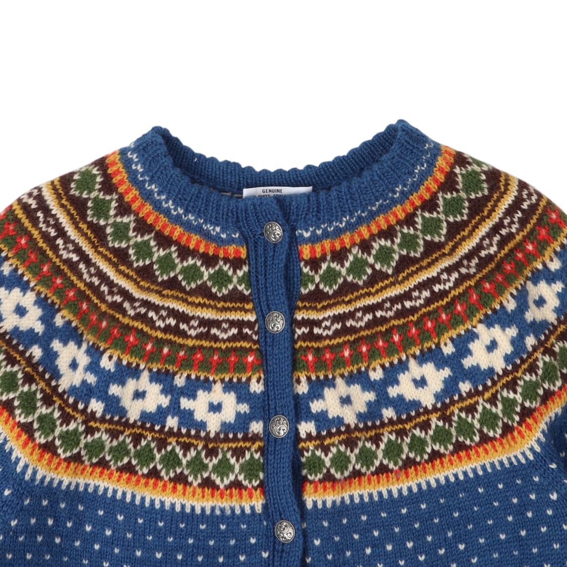 노르웨이 메이드 빈티지 노르딕 핸드메이드 울 가디건 상품이미지2