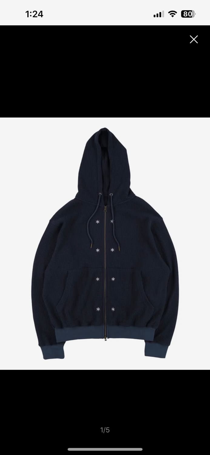 더콜디스트모먼트 와플 후드집업 L 상품이미지1